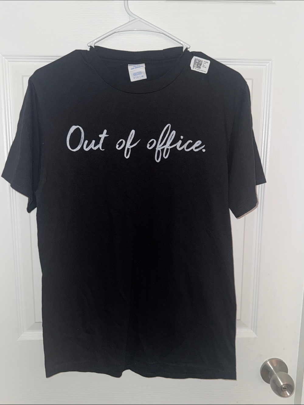 Out of Office Black Graphic Tee - Unisex small